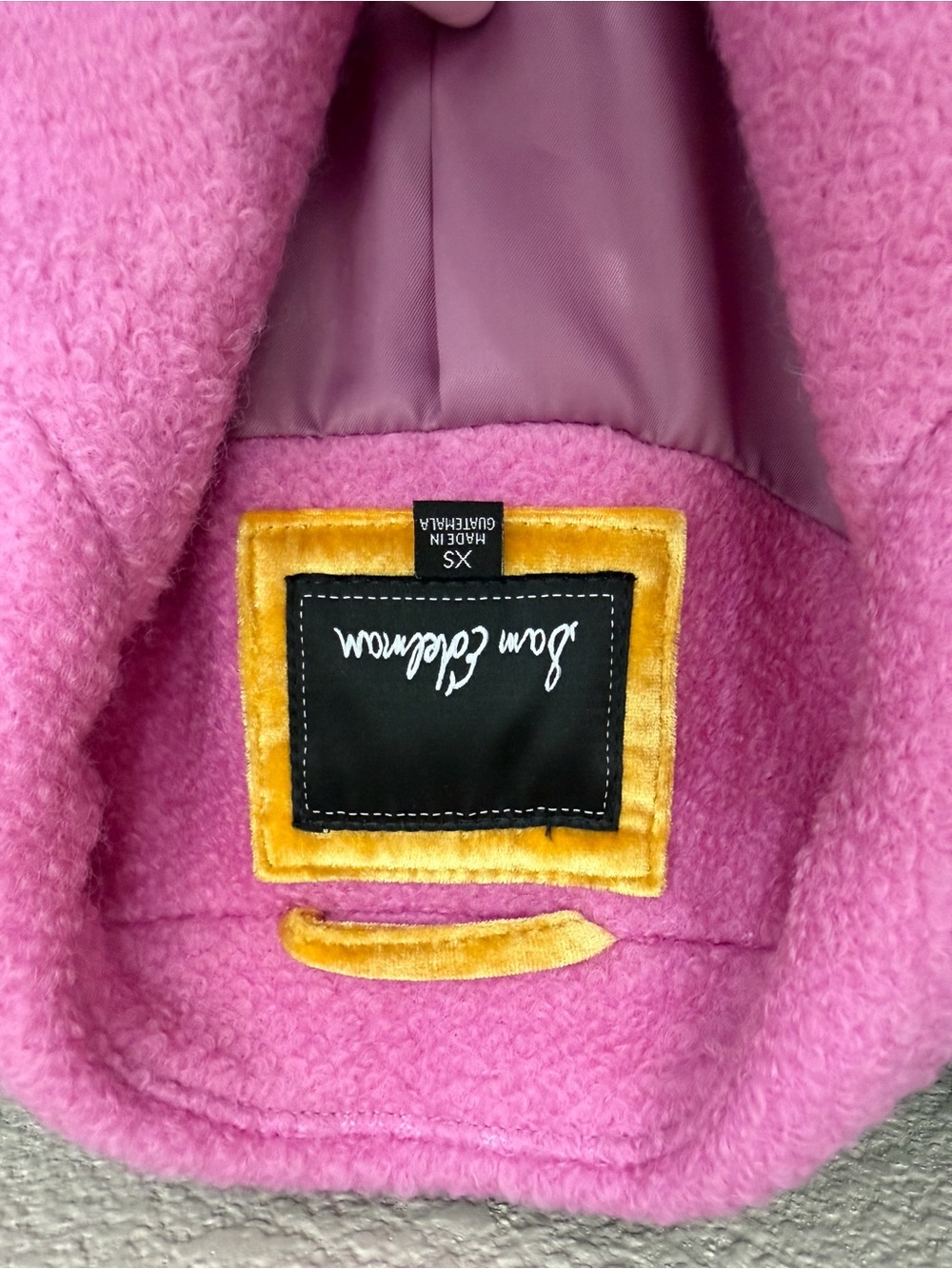 Sam Edelman Pink Notched Lapel Reefer Coat - Picture 4 of 9